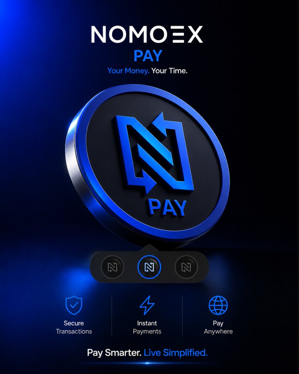 nomoex_global's tweet photo. Money is evolving. Payments should too. 💙

Pay smarter. Move seamlessly.
Welcome to Nomoex Pay.
Your Money. Your Time.

#Nomoex #NomoexPay #CryptoPayments #Web3 #DigitalFinance https://t.co/l8yxxXW1nl