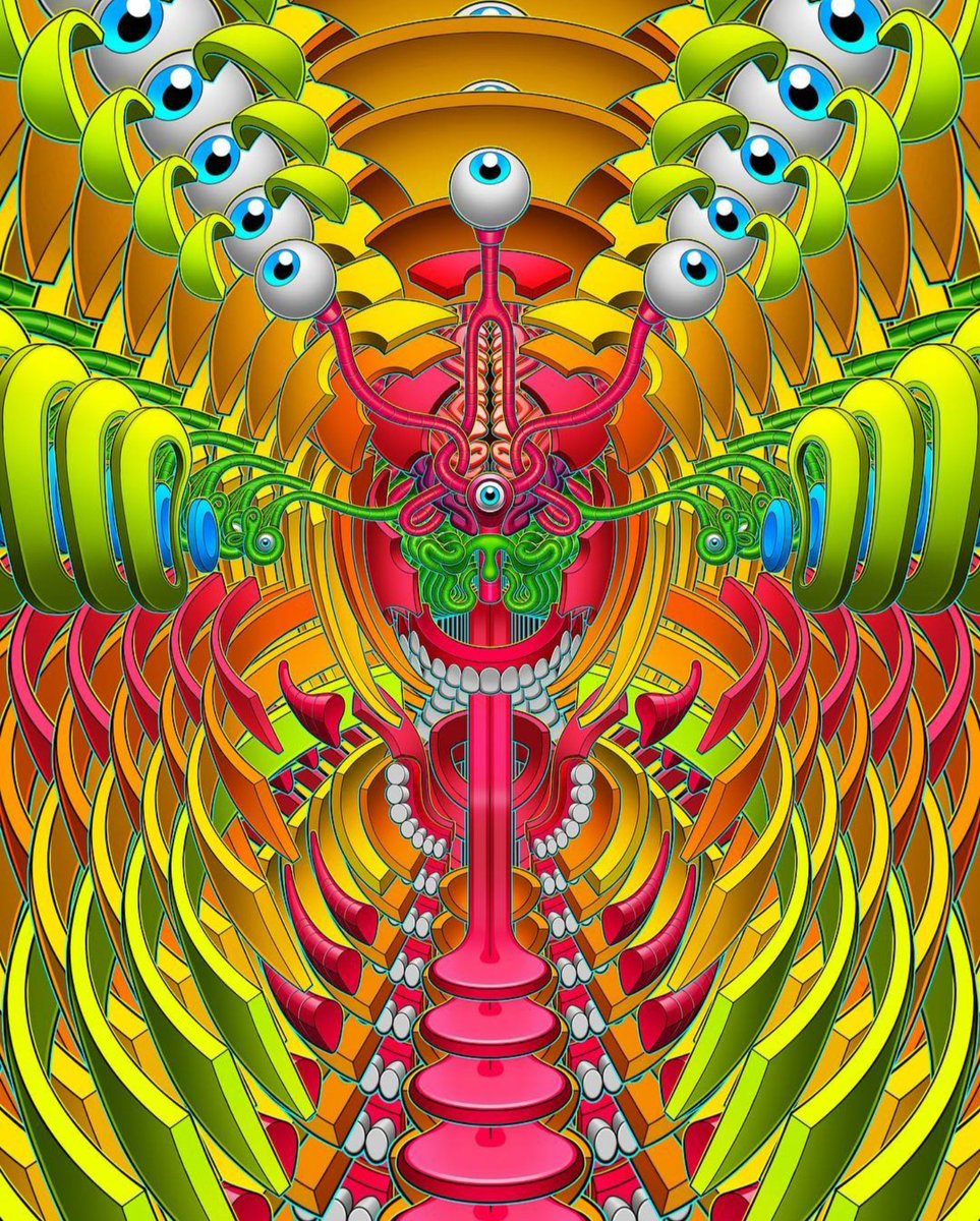 APsychedelics's tweet photo. HYPERSPVCHYPNOTIST by INCEDIGRIS 😍🤩 #trippy https://t.co/xIj7CzjQ1H