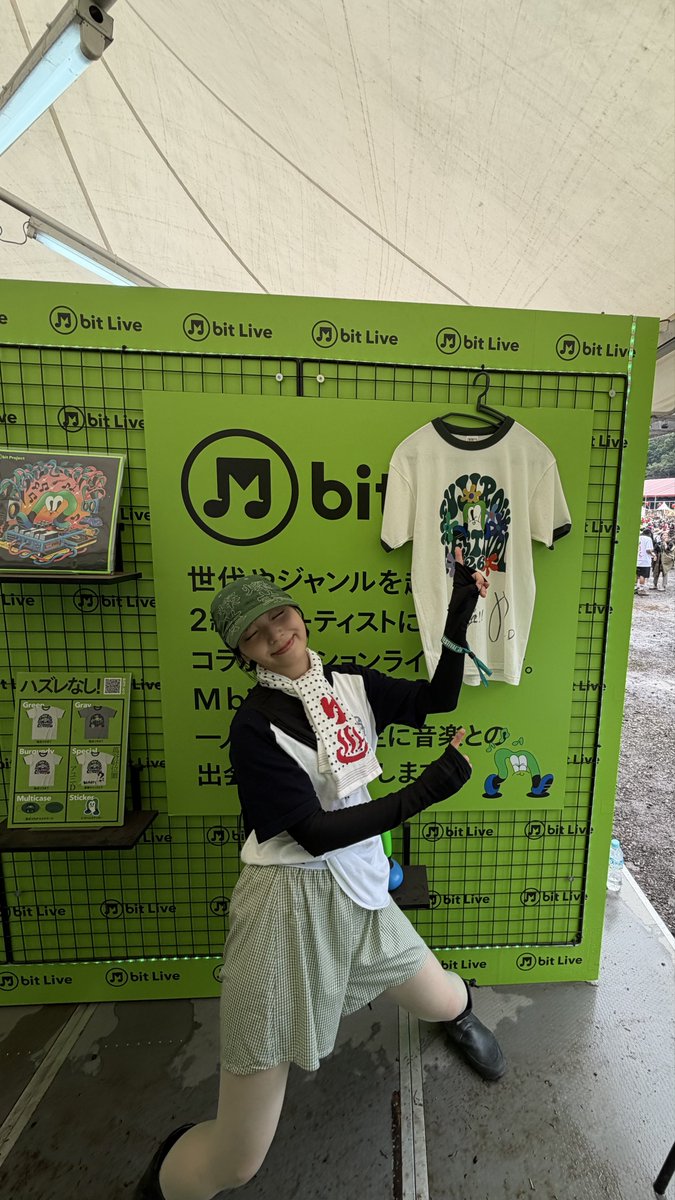 AYUNiD_BiSH's tweet photo. フジロックに来ています。M bit Liveブースでハズレなしの何かは必ず当たるルーレットをやっているので是非来てみてください。そして今夜は公開収録があります、是非お越しください。 https://t.co/IYCyuVRATT