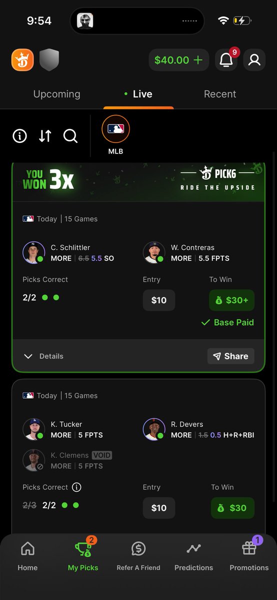 robbie7_'s tweet photo. pick 6, good discounts ☘️🎰.
#prizepicks #Gambling𝕏 https://t.co/TDOyLJbrA3