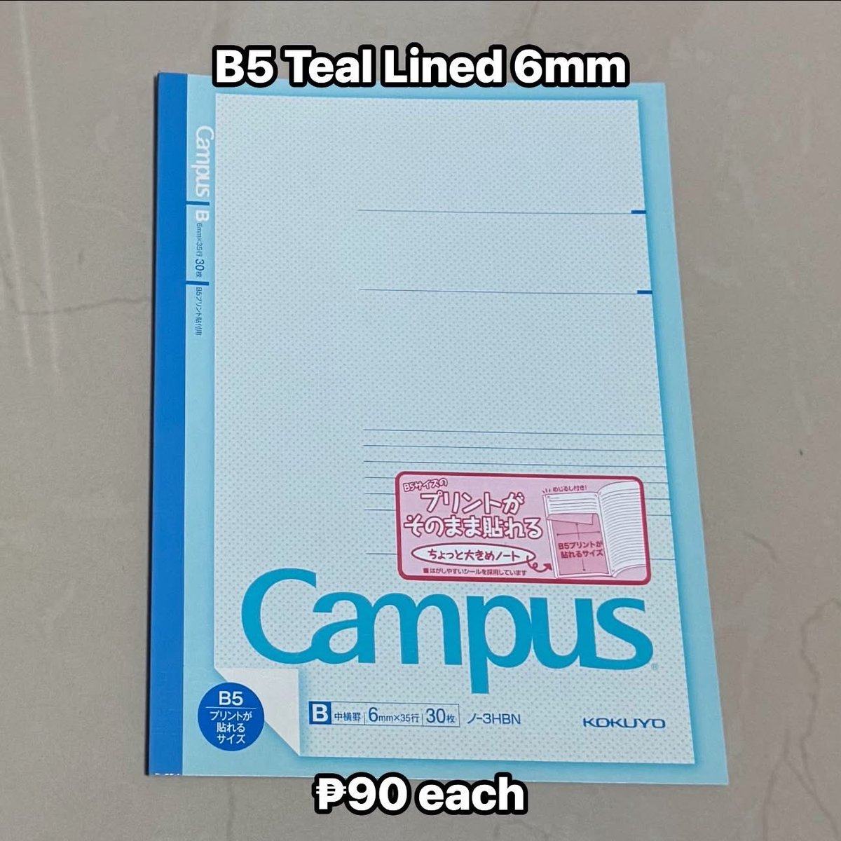 creathena_'s tweet photo. wts lfb kokuyo japanese stationery declutter sale ph

semi b5 campus notebook 30 leaves
⭐️ ₱80 each; ₱150 any 2pcs
— orange dot-ruled 7mm
— brown lined 8mm
— purple lined 10mm

b5 teal lined 30 leaves
⭐️ ₱90 each

pm to claim! https://t.co/O76E4HOftz