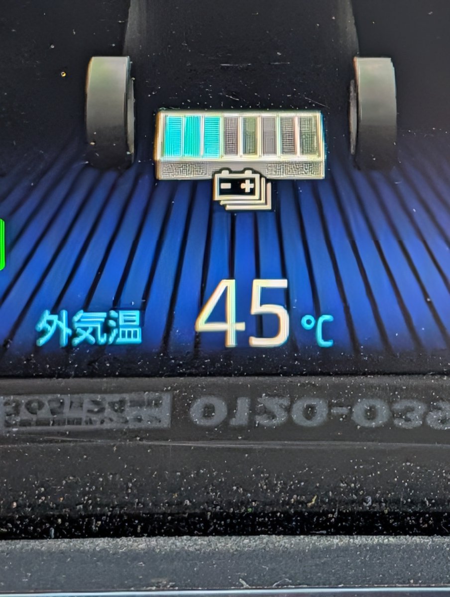 raiden_raiden's tweet photo. 車の温度計とはいえ初めてみたw https://t.co/DhnrjOy09r