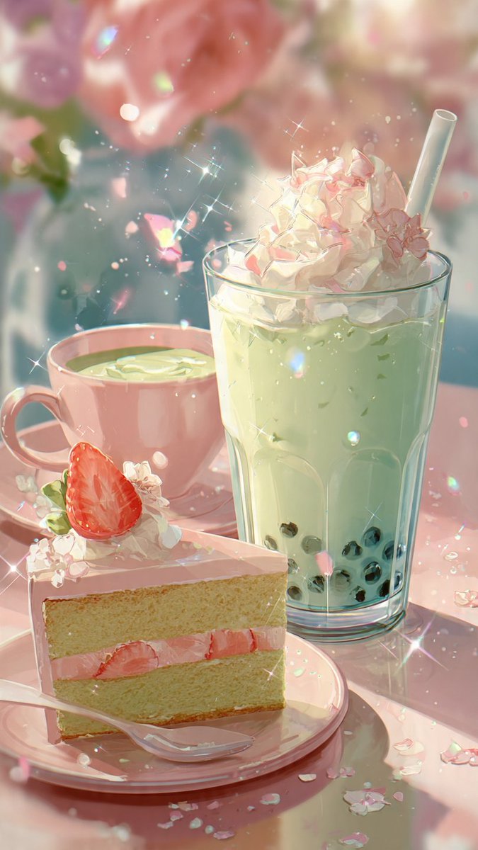 1matchacha's tweet photo. New wallpaper for you! 🍰🍵
#wallpaperaesthetic #icematcha #strawberrycake #kawaiiaesthetic https://t.co/Hpjr1I1vn7