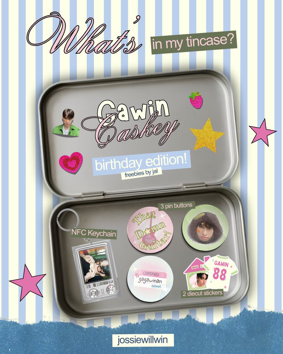 jossiewillwin's tweet photo. 🎀 Freebies Gawin’s Birthday by Jal 🎀 
@jossiewillwin @winningjoss

TnC :
— ONLY FOR JGn!
— like n retweet this post.
— limited to 31 pcs only.
— 1 account = 1 claim
— do not resell or throw it away‼️
— claim via shopee 🍊
— the claim link will be dropped in the QRT of this post on 8.8 at 8 p.m (WIB) 
— pay IDR 10,8k (no refund)

Comment down below ur username, so i can tag you when the link is up! 

(👉 swipe for more details)

Thank you and good luck! 🍀💗
Hope you like it!

#GawinCaskey