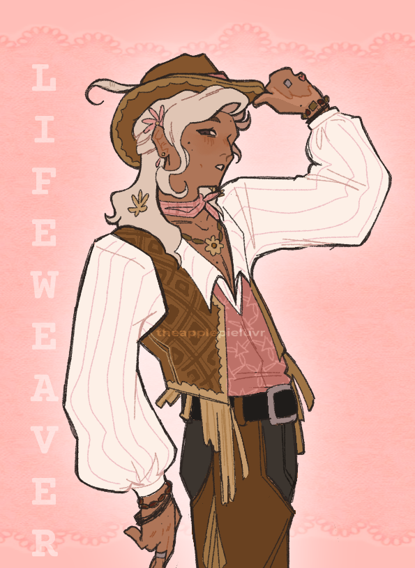 theapplepieluvr's tweet photo. cowboy weaver anyone?????? 👀

#owtwt #lifeweaver #owfanart #overwatch2 #OverwatchFanart https://t.co/Nbis9b2vpm