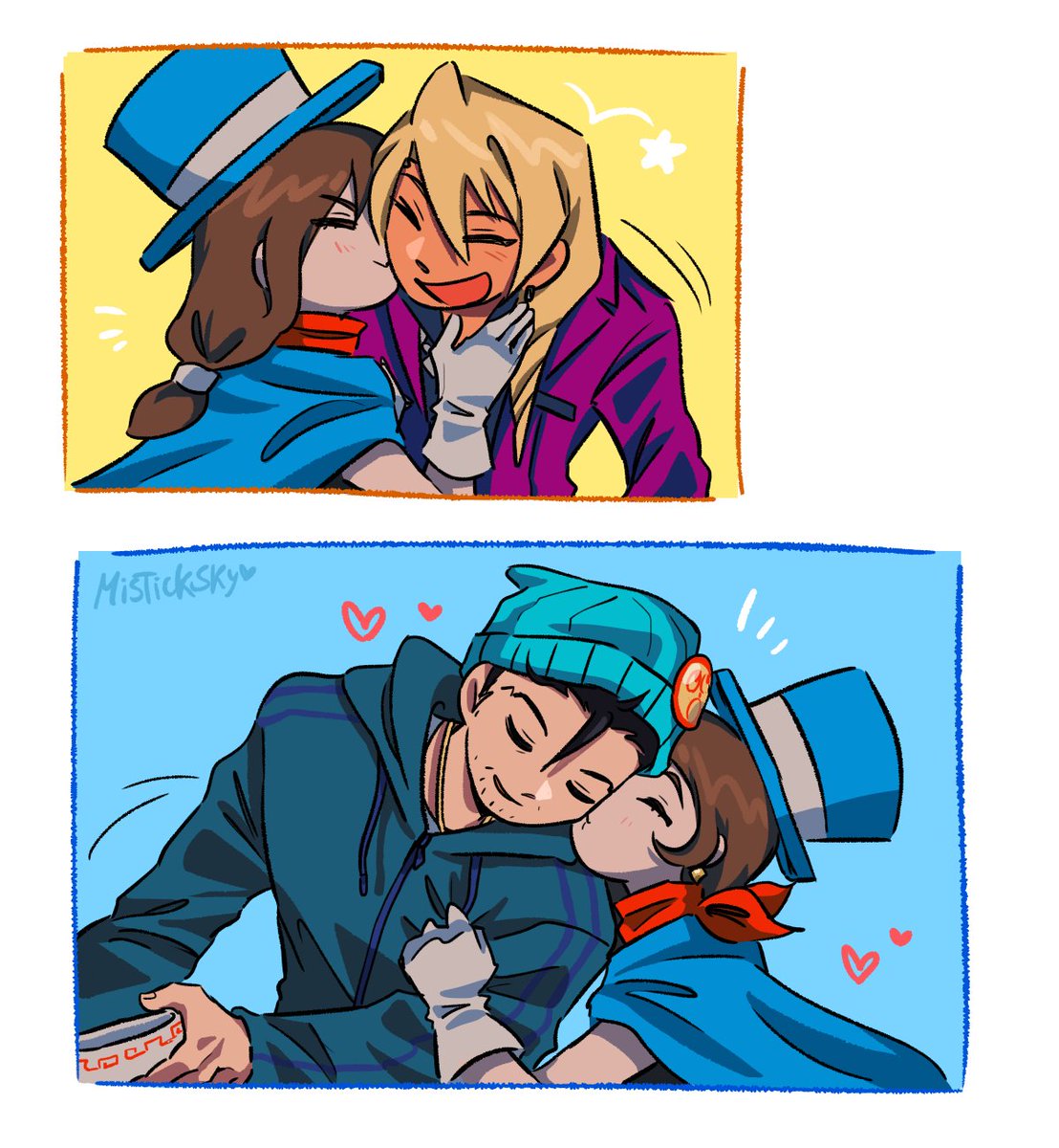 MistickSky's tweet photo. Trucy attack! 😘 #aceattorney https://t.co/uJlegiFOR1