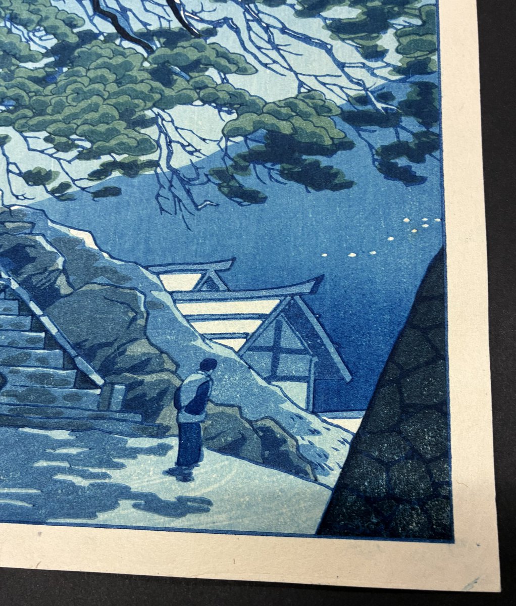 yamadabooks's tweet photo. 笠松紫浪「雨乞の松 湯田中温泉」が新入荷しました。
木版
刷込サイン
昭和25年（1950）

#山田書店新入荷 #笠松紫浪 #新版画 https://t.co/r0nUo3x3rG