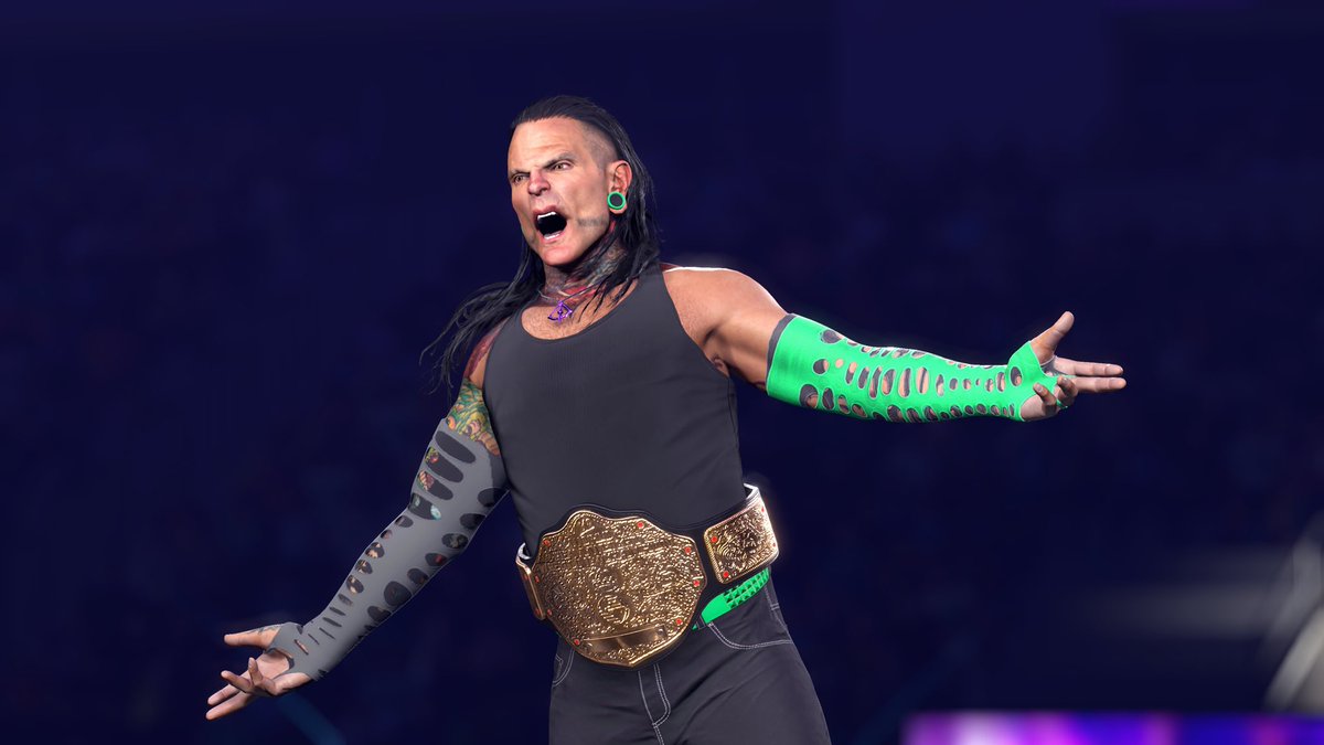 lmxdon's tweet photo. Ya know.. the more &amp; more I play with Jeff Hardy, the less I hate the juke part of his entrance. Especially since I’ve added pyro. Tbh, none of his entrances in game got the juke looking right.

Anyways.. here’s the entrance and a few screenshots. #wwe2k26 #jeffhardy #summerslam https://t.co/dbdGgYimXK