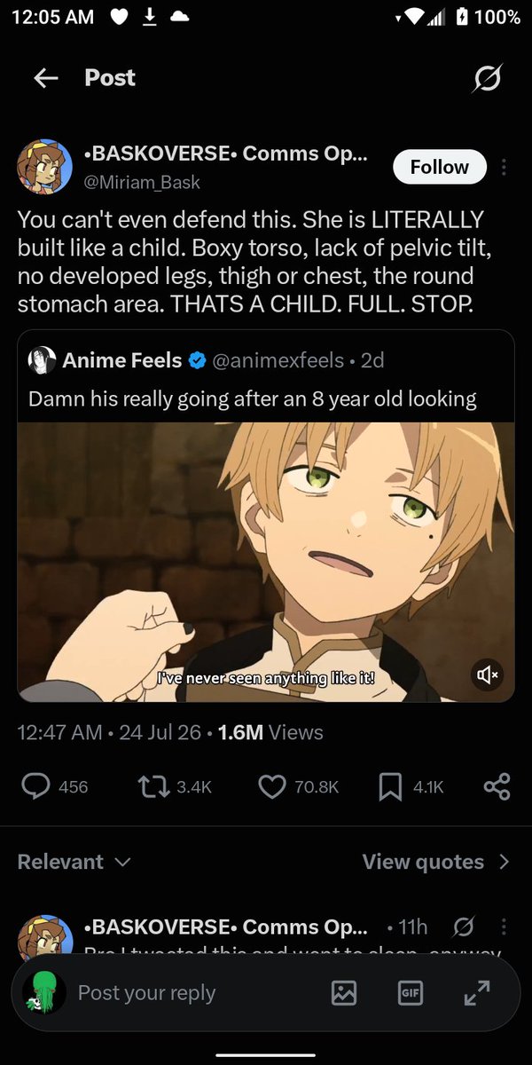 Cthulhu_OwO's tweet photo. You're a small account with every other post barely breaking 300 views.

Then this one suddenly gets almost 2 million?

Come on. https://t.co/I2o92DDLZc