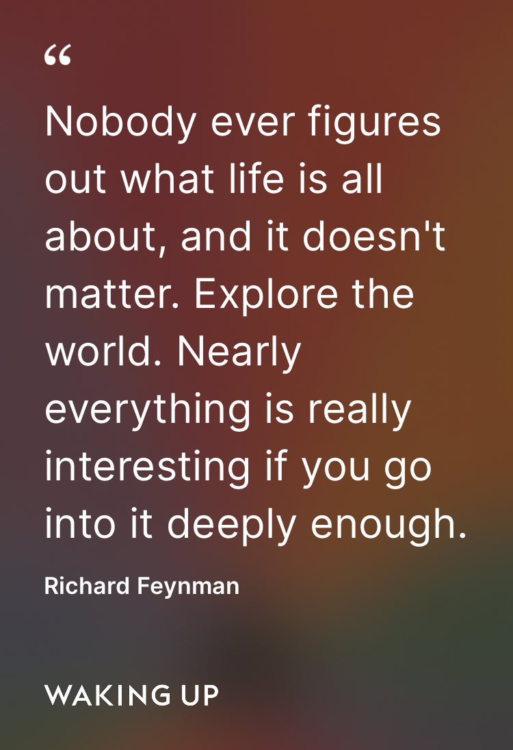 TimothyJPitt's tweet photo. I love today’s quote from the Waking Up app!

https://t.co/eVna0tLHfD https://t.co/4wqOZ0G9FW