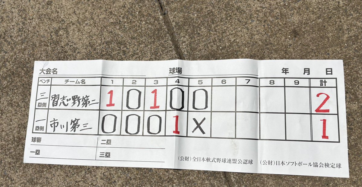 chiba_soft's tweet photo. 千葉県中学校総合体育大会1日目
フクダ電子会場第２試合の結果 https://t.co/sHmM4gC5a5