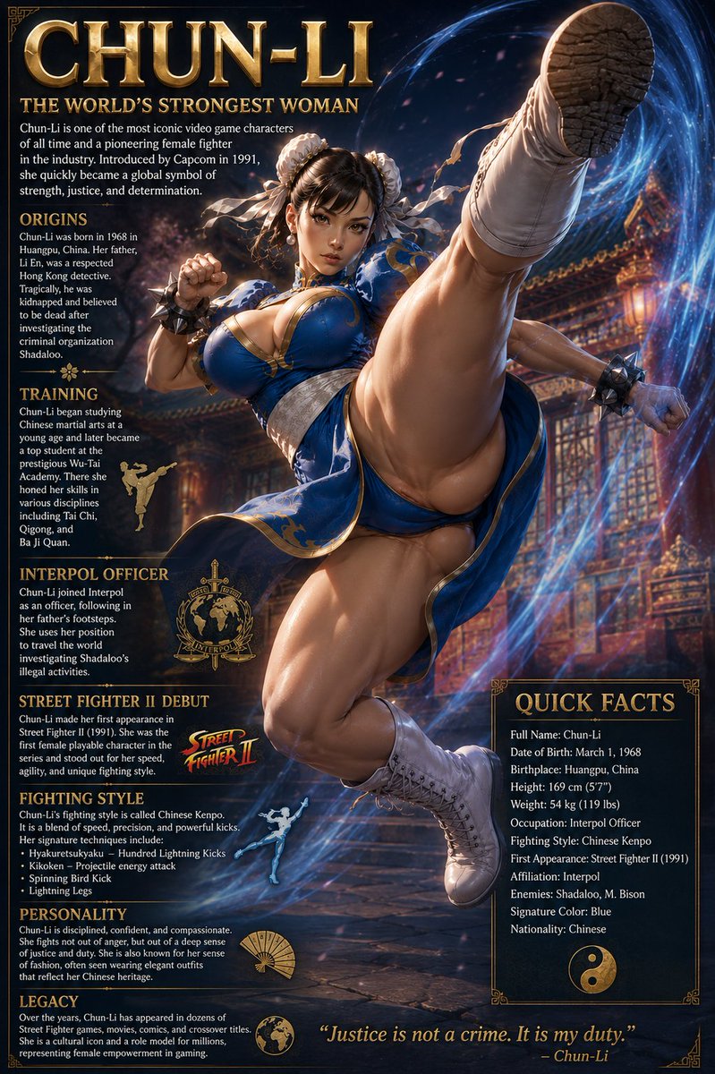RabbitScrew1's tweet photo. Chun-Li #GamingHistory #StreetFighter #History #HistoryBuff https://t.co/byGkQtUdUf