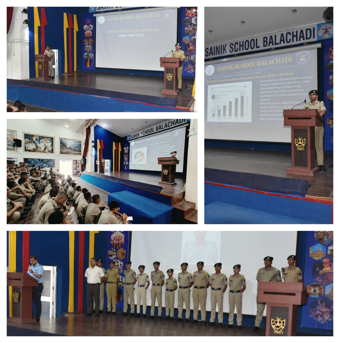 ssbjam11's tweet photo. Tagore House conducted its Monthly News Analysis on 20 Jul 26, covering national and international events. The session enhanced cadets' awareness and communication skills. It was appreciated by all and encouraged students to become informed, responsible, and future-ready leaders. https://t.co/RaoizekThm