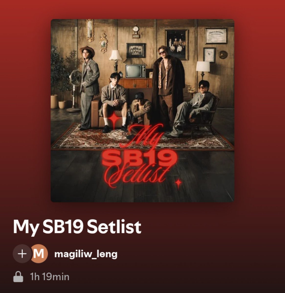 LENG_PPOPFAN's tweet photo. My Sbini19 setlist 😉 https://t.co/xt0kk8101r