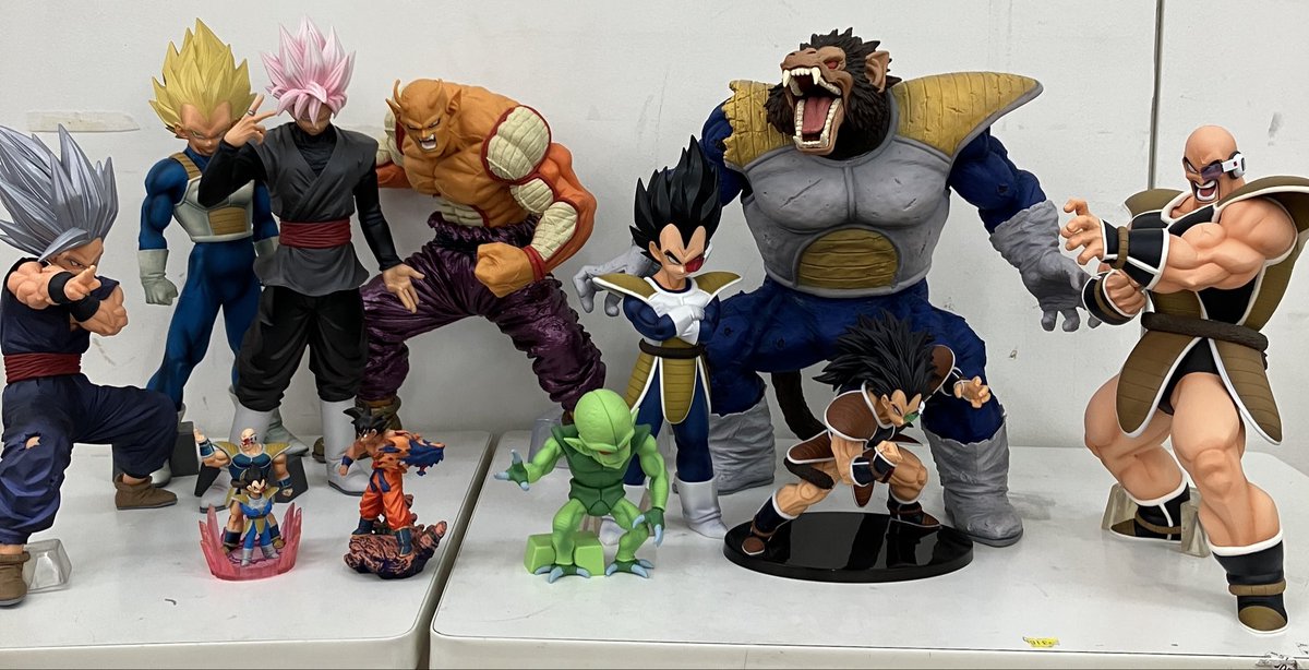 ecoparkkiyo's tweet photo. ドラゴンボールフィギュアのSMSP、ラストワン大猿ベジータなどを買取致しました。

ありがとうございます。

今から品出ししていく予定です。

よろしくお願い致します。 https://t.co/T9fQsCIUql