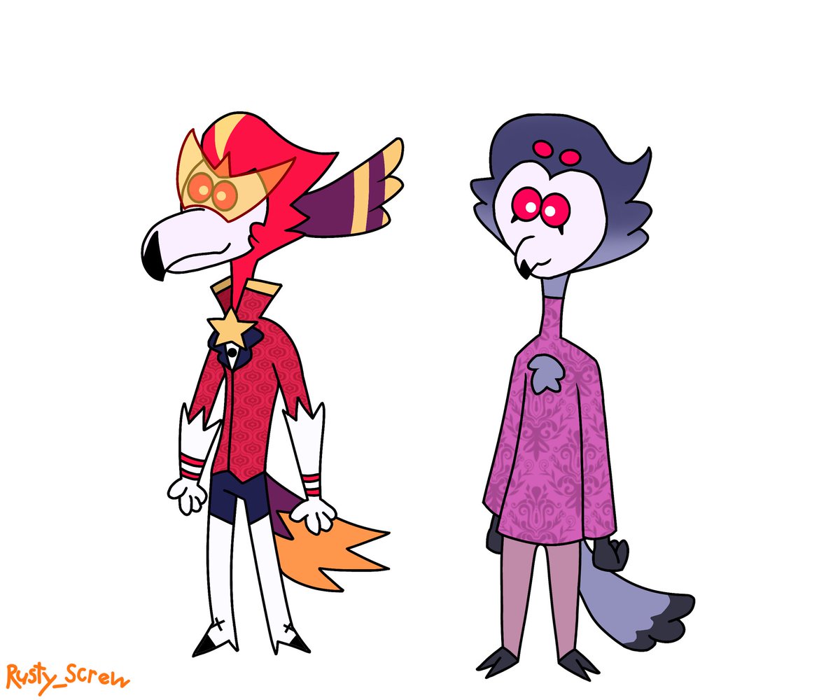 Ruddyscrew's tweet photo. Vassago and stolas 🦜🦉

#HelluvaBoss‌ #HelluvaBoss‌Fanart #HazbinHotel #HazbinHotelFanart #stolas #stolasfanart #vassago #vassagofanart https://t.co/sYvzTkObUM