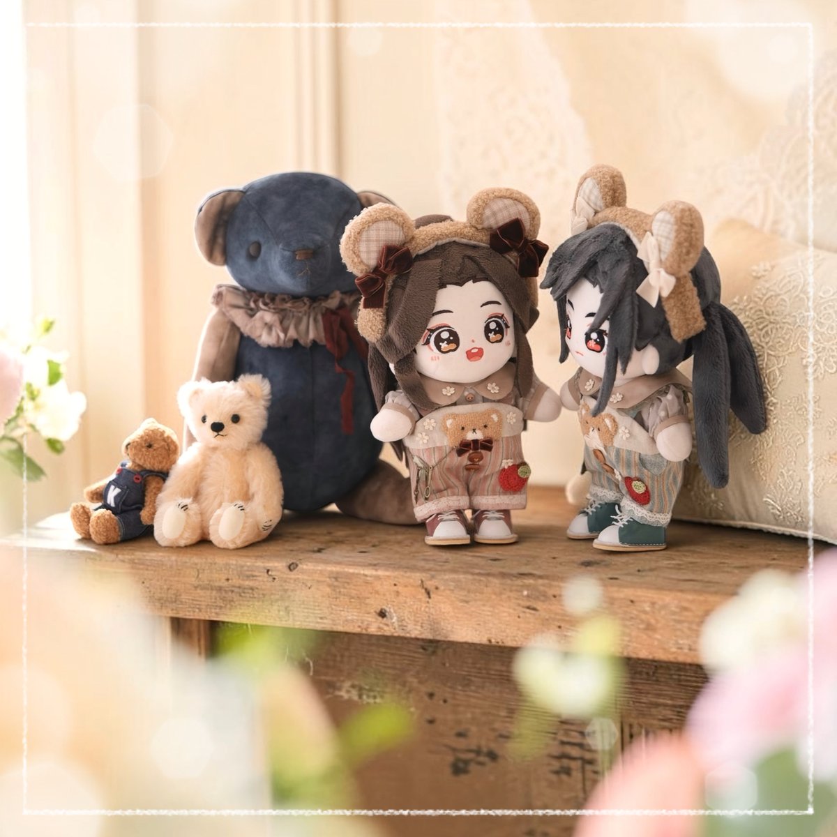 rose12hg's tweet photo. 🐻🐻 🦋🌸 🐻🐻

#mxtxぬいのいる生活 https://t.co/hA6QD1KCl3