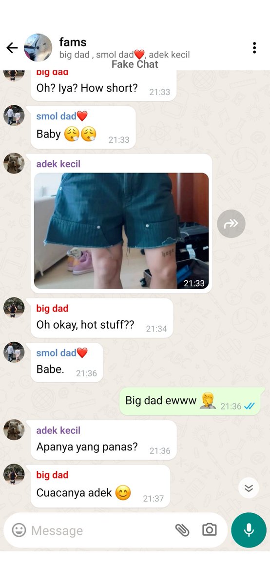 otherhaven's tweet photo. kabar dari keluarga riweh smol dad dan big dad hari ini
(abaikan waktunya ya) https://t.co/WbFAQfCs1l
