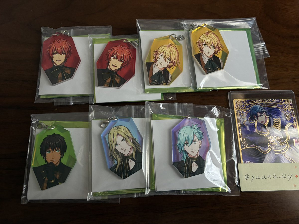 yuuna_44's tweet photo. 【交換】うたプリ　グラショ　大阪
鉱石風アクリルチャーム

譲:音也2、那月2、セシル、藍、カミュ

求:
トキヤ2、真斗1、嶺二1、蘭丸2

トキヤ1優先で求めております。
本日梅田付近にて手渡しにて交換希望
検索よりお気軽お声がけ下さい。
よろしくお願いいたします。 https://t.co/Q9H1YhrQxo