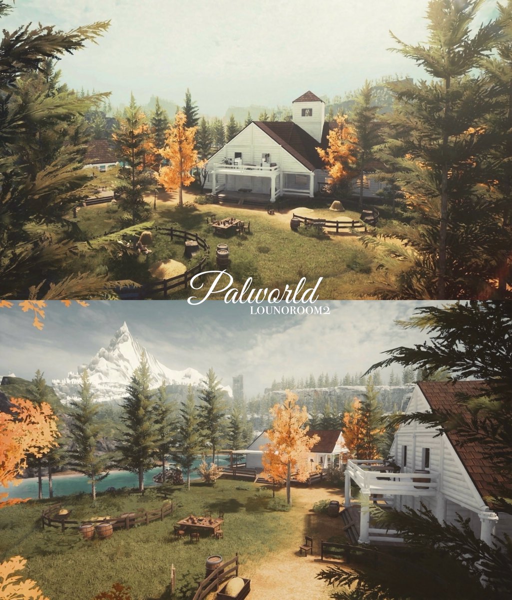 lounoroom2's tweet photo. Palworld 🌲 https://t.co/2pdRsnfRvf
