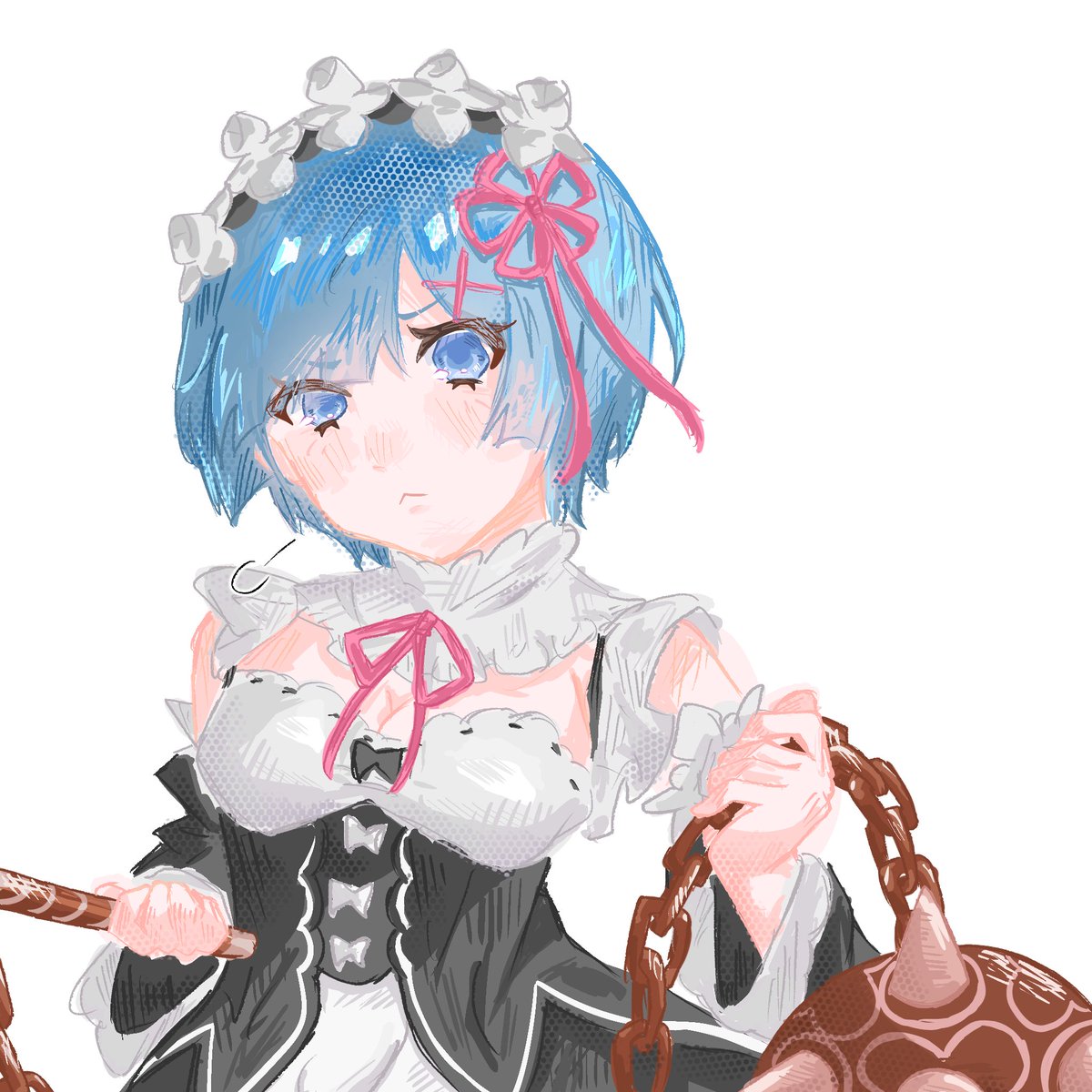z0nee_'s tweet photo. @mahi052115 と合作モドキ
めっちゃ描き込んじゃって顔ない
今度ちゃんと誘おう
 #レム  #ラム #リゼロ  #rem  #ram  #rezero  #イラスト https://t.co/9SQkqWy6Px