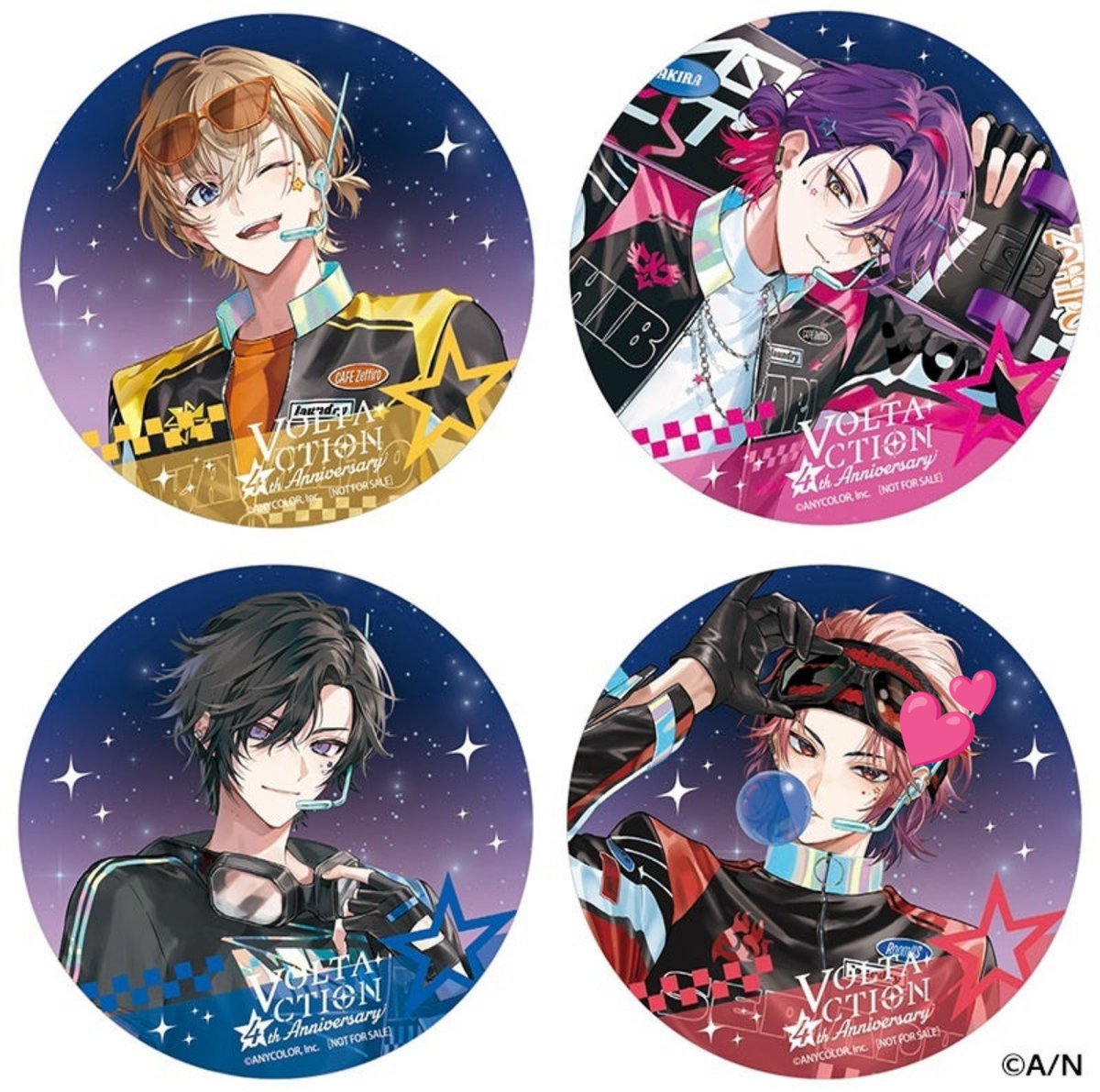raku0005's tweet photo. にじさんじ　VOLTACTION 　ヴォルタ　4th Anniversary 　4周年　チェキ風カード　アニメイト特典

譲　💕

求　同種💙

本日中でしたら名古屋駅での手渡し可能です https://t.co/ojw89F45z3