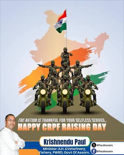 Ramsingh024's tweet photo. On #CRPF Raising Day, let's celebrate the exemplary service of the CRPF personnel. Proud of your commitment to the nation. CRPF@88 #CRPFRaisingDay #CRPFDay
#केंद्रीयरिज़र्वपुलिस https://t.co/sssdKi5PPg