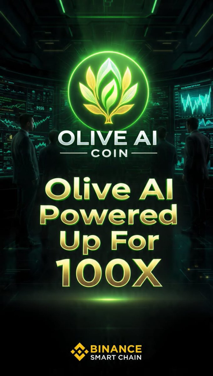 oliveaiprotocol's tweet photo. $Olive Ai
Ca: 0xf49e1651bbc174077ad1debddbfb3384e57647e1

Olive AI: Powered Up For 100X

The next wave isn’t memes. It’s utility + AI. 
Olive AI is building where both worlds collide — on BSC, where speed is fast and fees are low.

Why people are watching Olive AI:
- AI x Crypto: Real tools, not just hype. Olive AI is positioning to bring AI utility to everyday users and traders.
- Built on BSC: Low fees, massive liquidity, and a community that moves fast.
- Community First: Early holders, diamond hands, and a vision that’s bigger than a pump.
- Momentum: Clean branding, strong visuals, and a team pushing hard.

This isn’t financial advice. But good projects don’t stay quiet for long. 
Those who find them early, hold them. 

Olive AI. The future is growing.🌿🚀

Tg: https://t.co/ZA6QcHdO7z