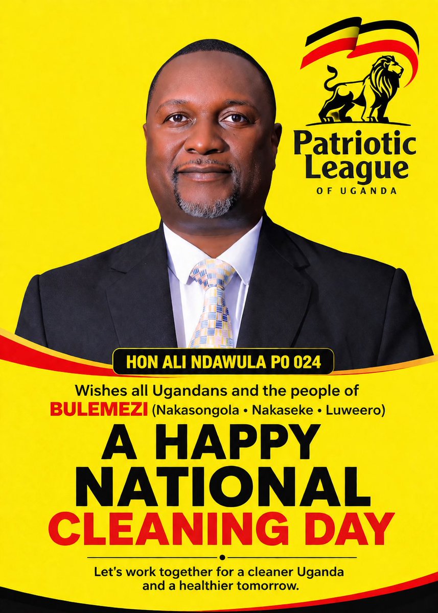HonNdawula4821's tweet photo. Wishing all Ugandans and the people of Bulemezi a happy national cleaning day #keepingugandaclean https://t.co/117QkaXdQ2