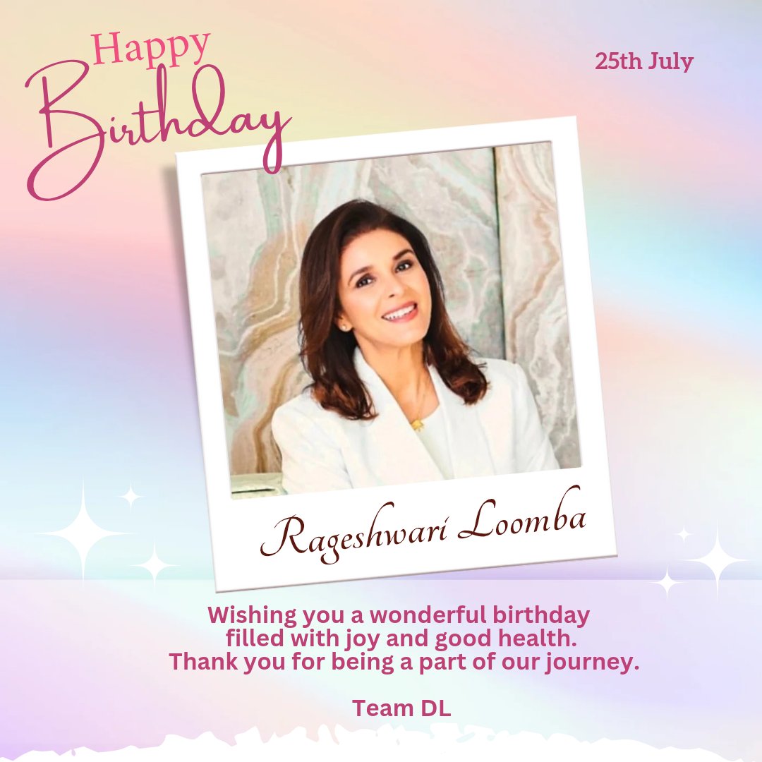 DemonstrativeLE's tweet photo. Warm birthday wishes to our Atithi Rageshwari Loomba on your special day!
May the year ahead bring you good health, happiness, and continued success.
With best wishes,
Team DL
@Raageshwari1
@thekiranbedi
@SainaRBharucha
#HappyBirthday #DemonstrativeLearning #TeamDL https://t.co/5ME3CrgCY5
