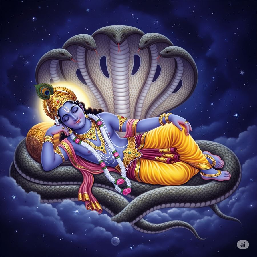 ParamaraDilipa's tweet photo. सभी हरि भक्तों को देवशयनी एकादशी की हार्दिक
शुभकामनाएं।

आज से श्री हरि विष्णु जी क्षीर सागर में शयन करेंगे
यह अवधि चार मास रहेगी जिसे चातुर्मास कहते हैं।

जय श्री हरि https://t.co/sPcoC8NJSs