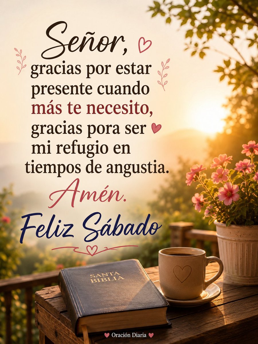 oracion_diaria's tweet photo. Feliz y bendecido Sábado..! 🙏🏻 https://t.co/KDBruniOi9