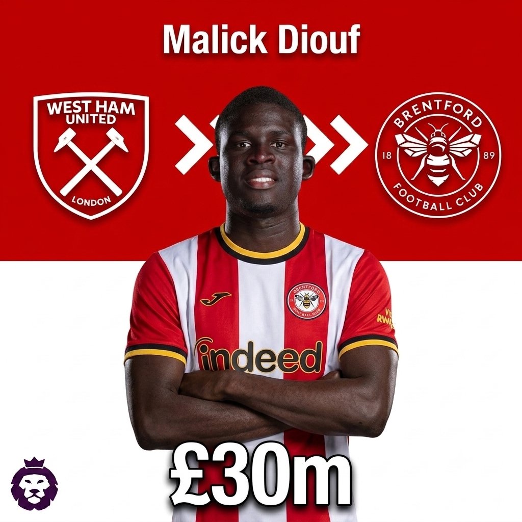 PrmrFtbl's tweet photo. 🚨⚒️🇸🇳 Transfer News :  💰 Brentford have submitted an offer to West Ham for El Hadji Malick Diouf.

🤝 Discussions ongoing between the two clubs. [Source : Santi Aouna]

✍️ Kayode and diouf on a Monday night 8pm Brentford away , we will be there 🤩😂 https://t.co/9kr9jiqlJt