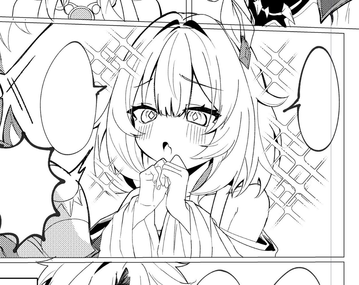 mouteokur's tweet photo. やる気のある線画とない線画で差がありすぎる　もうダメぽ https://t.co/Kl73HejaTm