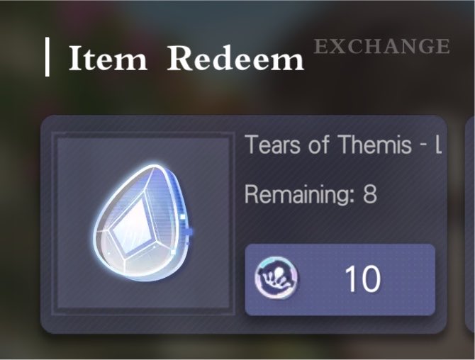 zuoranbb's tweet photo. I didn’t remember we had this option to redeem limited tears! Nice I might just be able to persuade Marius to come home https://t.co/Y4dJnUuXif