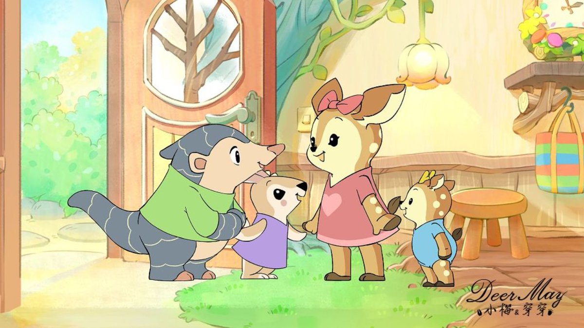 TwendeOOC's tweet photo. there's an upcoming cartoon from Taiwan where one of the main character's friends is a pangolin #DeerMay #小梅穿穿

https://t.co/vuGlIJ3dtr https://t.co/W4Du9bBDjF