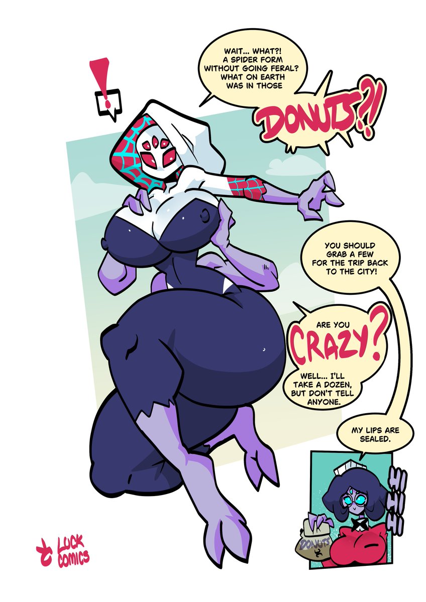 LuckComics's tweet photo. Well, at least that spider TF should help her take down the mighty Hulk in the new mov-

Wait... wrong Spider-Man. My bad, there are way too many of them!

Well, at least I hope she enjoys the donuts. 🍩🕷️ https://t.co/7lOPWcDyzA