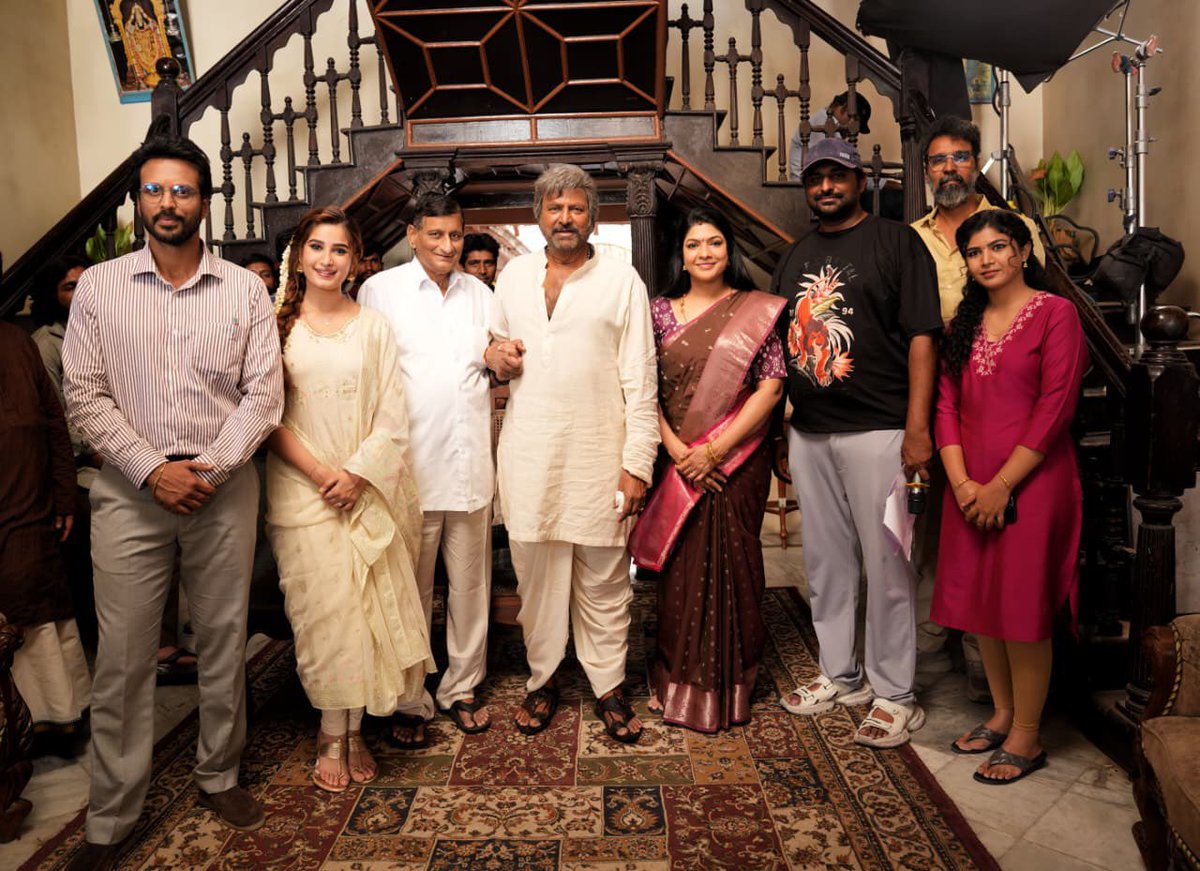 DirAjayBhupathi's tweet photo. You’re an intelligent and fantastic actor… one of the greatest actors in Indian cinema.💥

You have a signature that’s entirely your own… your body language, your dialogue delivery, your screen presence… I enjoyed every single moment of it.🔥

I’ve been enjoying your films ever since I started watching cinema, and now I’ve had the privilege of enjoying directing you as well. Love you, @themohanbabu sir.❤️

There’s still so much more I want to say about you… will save it for #SrinivasaMangapuram ❤️‍🔥