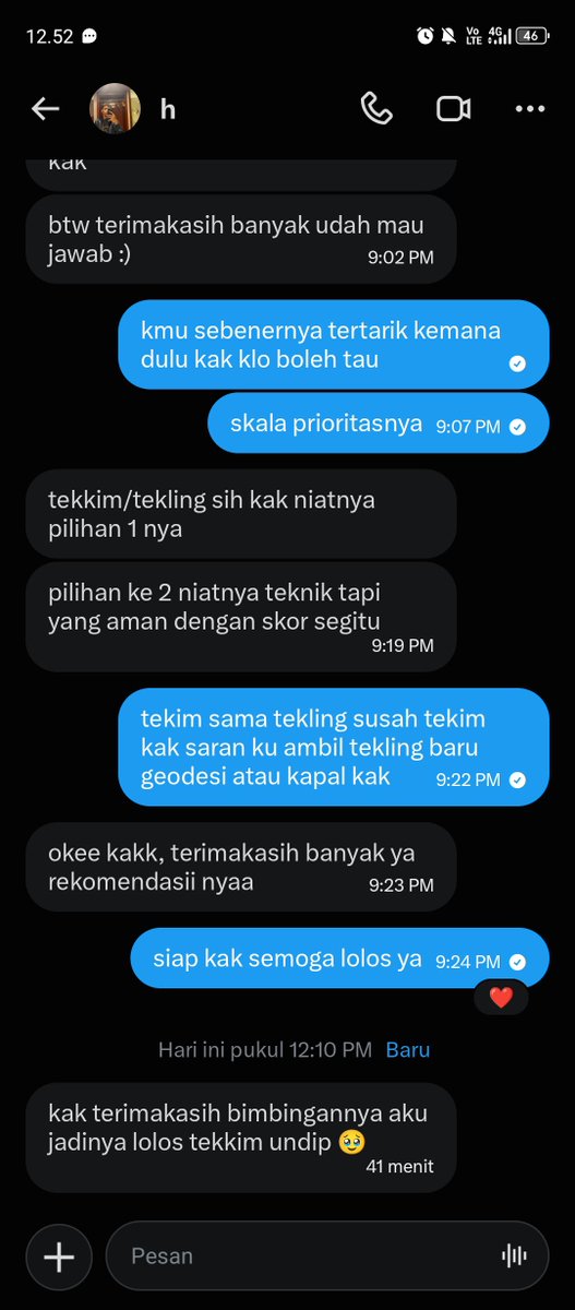 sisimanusiax's tweet photo. jujur masih ga nyangka😭😭
awalnya iseng buka konsultasi UM UNDIP GEL 2 eh ternyata banyak yang lolos😭😭

selamat ya buat kalian, hebat² semua. 
yang belum lolos bisa ikut tahun depan atau ke univ lainnya🙌🙌 https://t.co/yS51cNWeBR