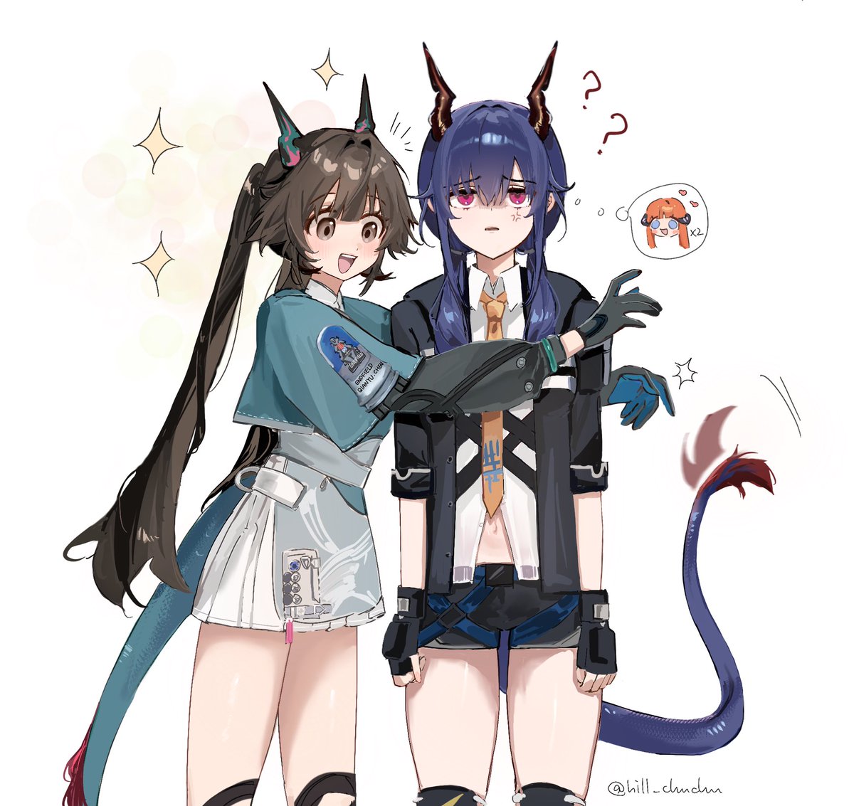 hill_chuchu's tweet photo. Silly Ch'en vs. Angry Ch'en. Who wins?
🐉🐉
#Arknights 
#ArknightsEndfield‌ https://t.co/9WvxPUzibs
