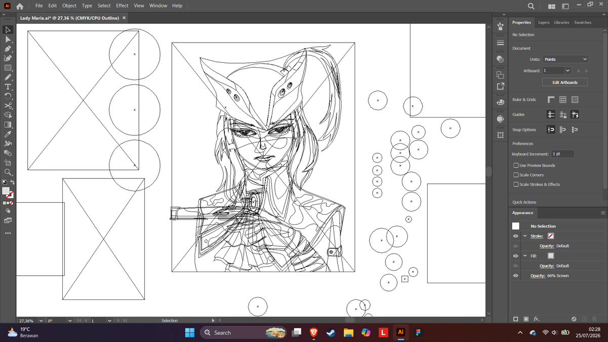 riielism's tweet photo. workspace on Adobe Illustrator https://t.co/z7PIPmvlBt