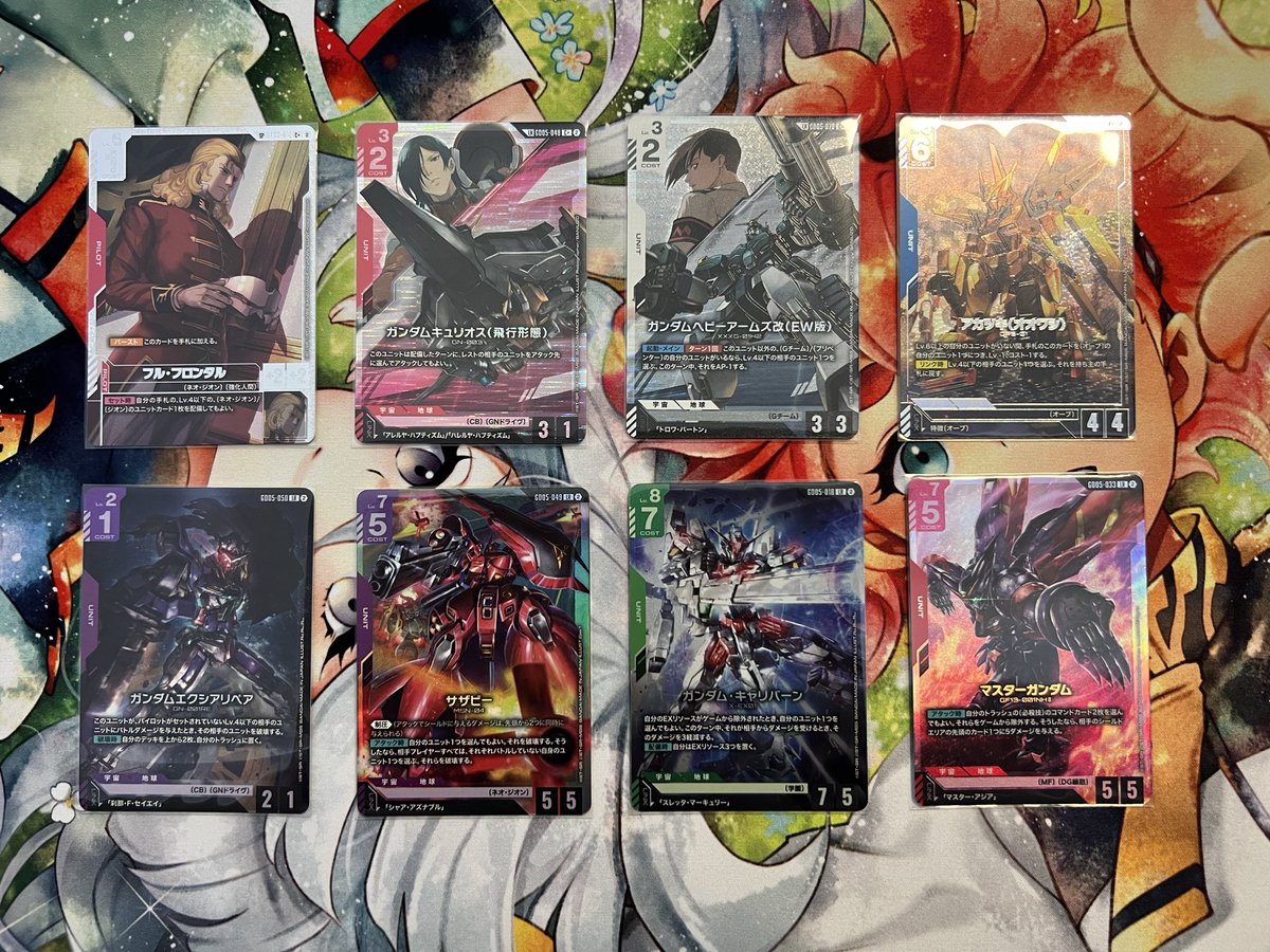 Shion_burst's tweet photo. 3BOX開封
1箱目でラクス出て、2箱目でフル・フロンタル出たから、SPって箱1？って思ったら、かなりいい引きをしたみたいだった💦

予約分が月曜日届くから楽しみだ！

ストフリ後2枚必要なんだよな… https://t.co/cd0muU8N5A