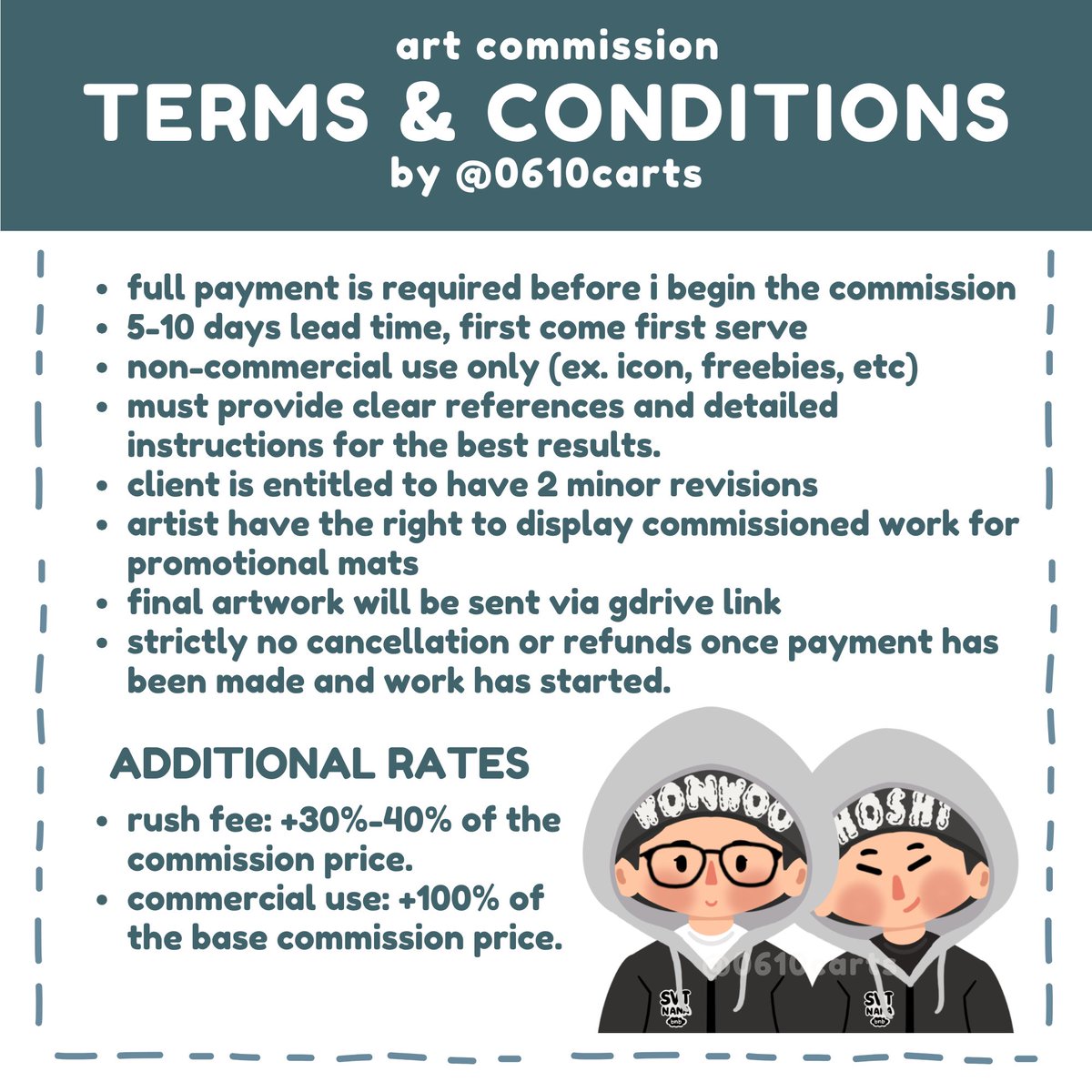 0610carts's tweet photo. [help like/rt]  

art commission + print and cut service by #0610carts ⭐️

kindly read t&amp;c first.
dm me for inquiries and reservations! :)

chibi art commissions open artph concert freebies stickers customized https://t.co/SezTIM8a2l