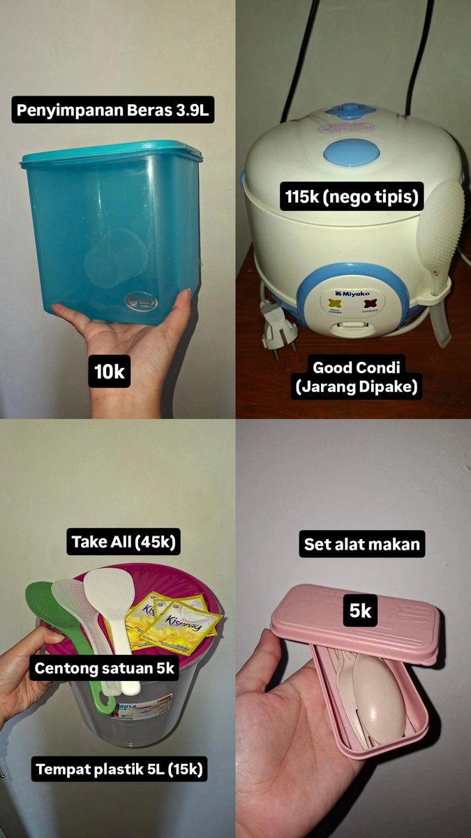 Keitxzz's tweet photo. Bantu sender abisin barang kosan karna mau wisuda yuk! 
Bisa COD an sekitar tembalang, ambil sendiri area Bulusan Selatan, free antar kos minbel 2 barang! Langsung reply/dm bagi yang seriuss 🫶 https://t.co/uoIN3Xlw8p