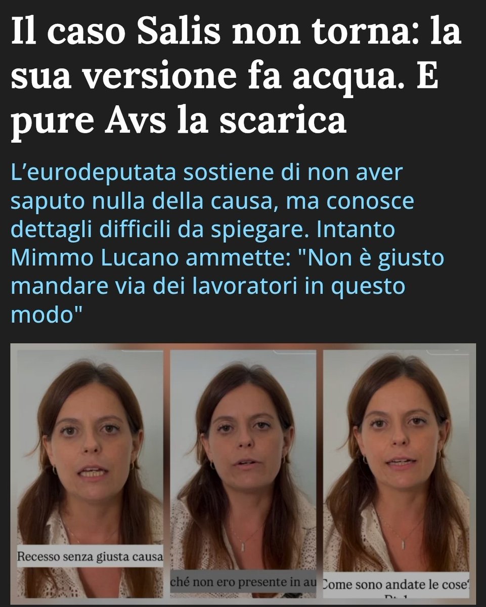 SimoPillon's tweet photo. L'europarlamentare di sinistra (AVS) Salis Ilaria:

✅️Già segnalata decine di volte dalle forze dell'ordine
✅️Già condannata in via definitiva per
-invasione di edifici
-resistenza a pubblico ufficiale 
✅️Già incarcerata e sotto processo in Ungheria per 
-associazione a delinquere
-lesioni aggravate (secondo l'accusa avrebbe partecipato a pestaggi organizzati mettendo in pericolo di vita le vittime)
(il processo si è chiuso a causa dell'immunità parlamentare)
✅️Già destinataria di una richiesta di pagamento di indennizzo di 90.000 euro da parte di ATER per 
-occupazione di una casa popolare
(non risulta abbia pagato)
✅️Già sorpresa in camera da letto col collaboratore in violazione delle norme UE che vietano di assumere persone legate sentimentalmente (lei dichiarò che lui si "era appoggiato")

E ora i suoi compagni di partito si meravigliano che sia stata
✅️ condannata in primo grado dal Tribunale civile di Milano a risarcire 300 mila euro a i suoi dipendenti per licenziamento senza giusta causa.

Ma scusate, ma cosa pretendevate? 
Che regalasse loro mazzi di fiori e scatole di cioccolatini?