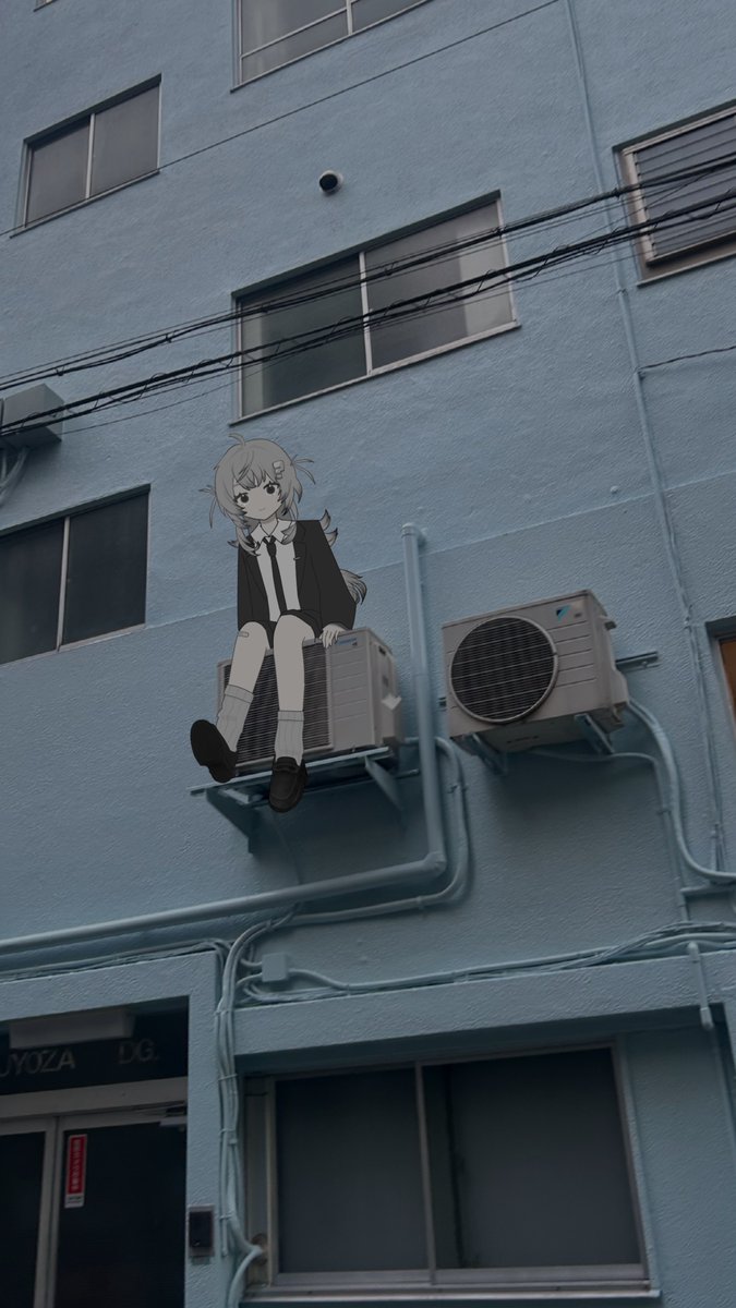 furape1075657's tweet photo. 室外機に対してしてはるちゃんって大きさどのくらいだろう

#描いてはる https://t.co/oxRAwnQD3A