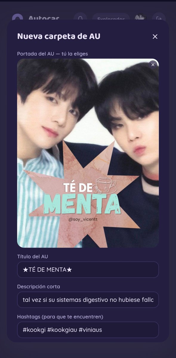 soy_vicentt's tweet photo. siendo pionera en el kookgi en la app aurera, tengo que dejar mi huella a ver si no borran la app lol https://t.co/4fnsCCOiK1