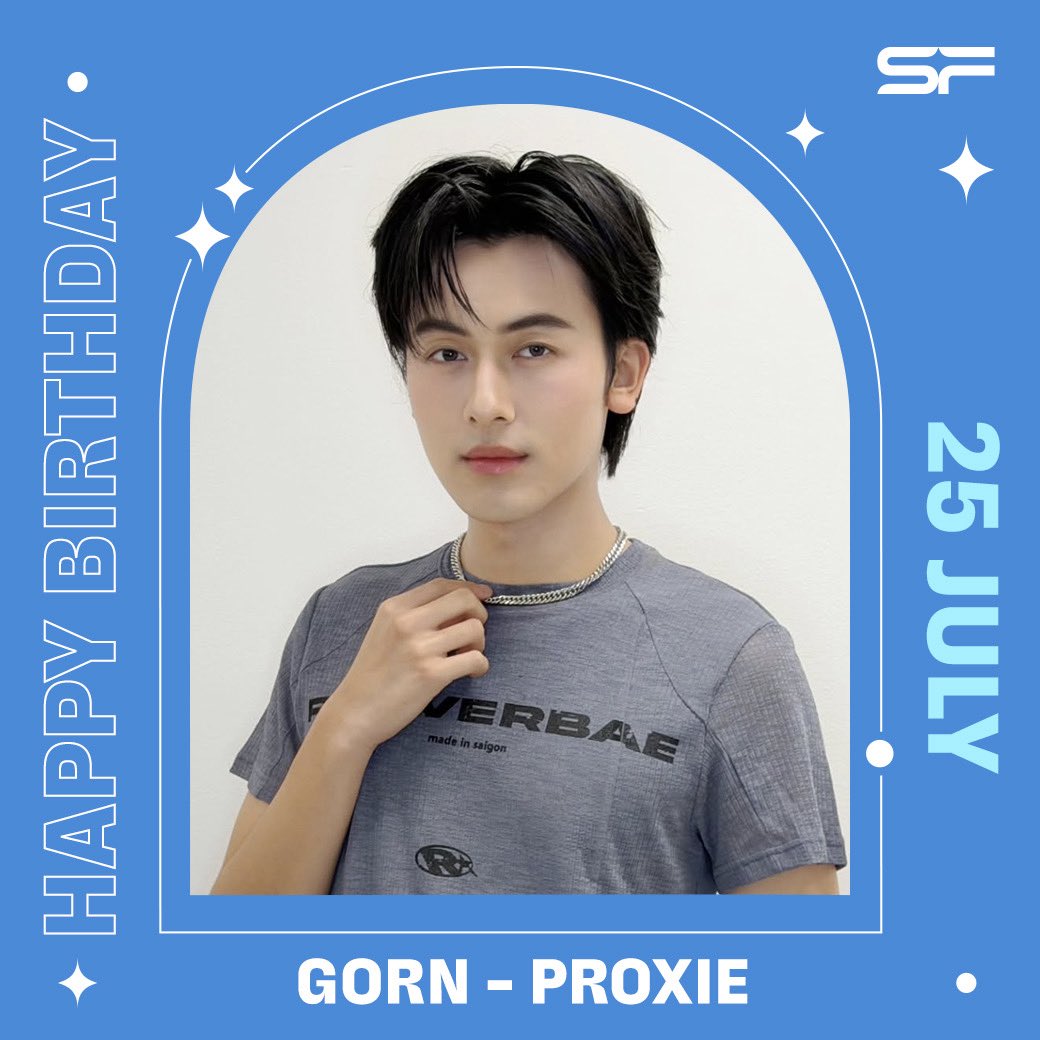 WeLoveSF's tweet photo. 🎂 Happy Birthday⁣ #PROXIEGorn 

สุขสันต์วันเกิดคับ gboy 🎸✨
ขอให้กรมีความสุขในทุกวัน ได้ทำในสิ่งที่รัก 
และประสบความสำเร็จในทุกเป้าหมายน้า~🫶🏻

#GrowingWithGORN23
#PROXIEth
#SFcinema 🍿❤️ https://t.co/HBISHdLmux