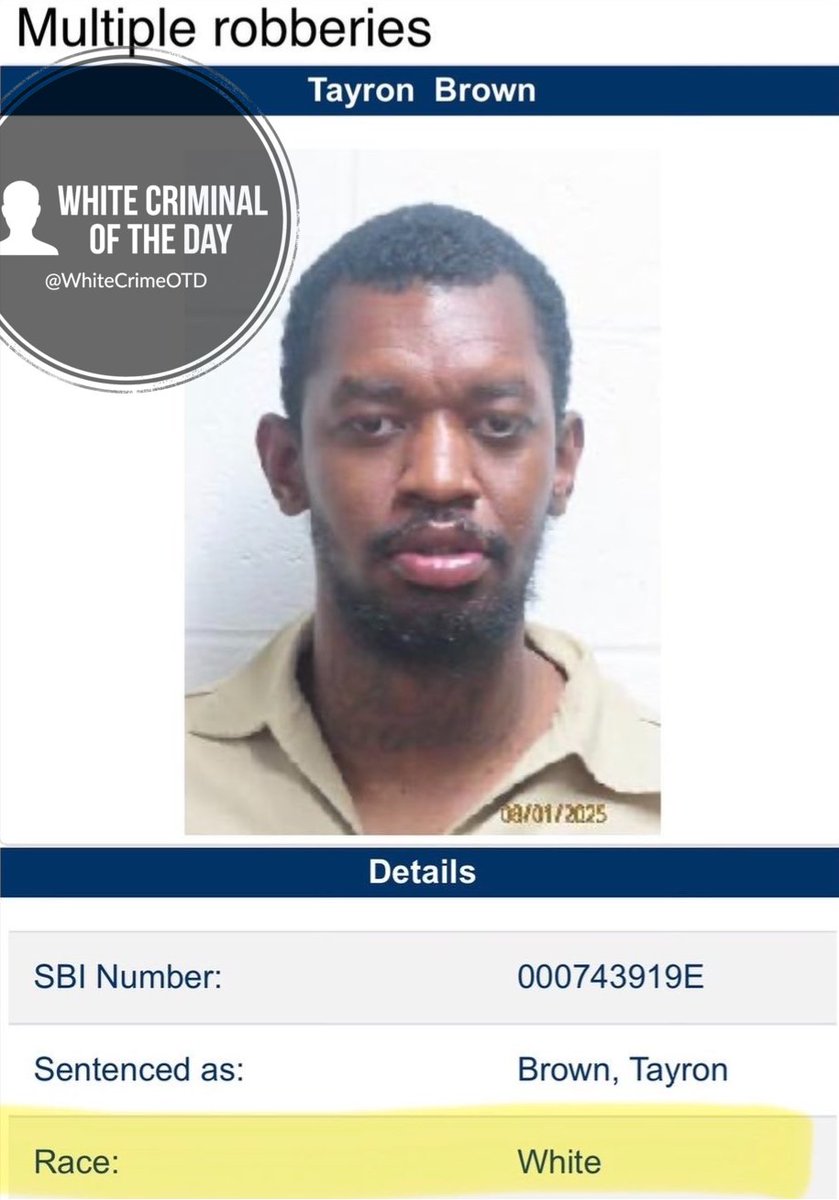 White Criminal of the Day tweet media