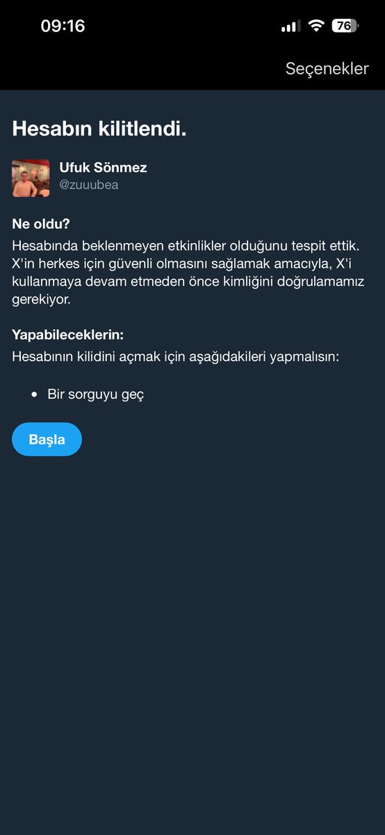 zuuubea's tweet photo. Geçenlerde hesabımı çalmaya çalıştılar, zor kurtardım. Bugün de durduk yere hesabım kilitlendi ki hiçbir şekilde beklenmeyen etkinlik de olmamıştı.

Bir kere daha durduk yere hesabımı kilitlerseniz veya buna benzer bir sorunla karşılaşırsam X Premium'umu da uygulamayı kullanmayı da bırakacağım. 

@elonmusk @X @twitter